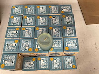 Fair trade 100% plantaardige kaars ‘sea lemons’ van bak olie (46x) - afbeelding 3 van  6
