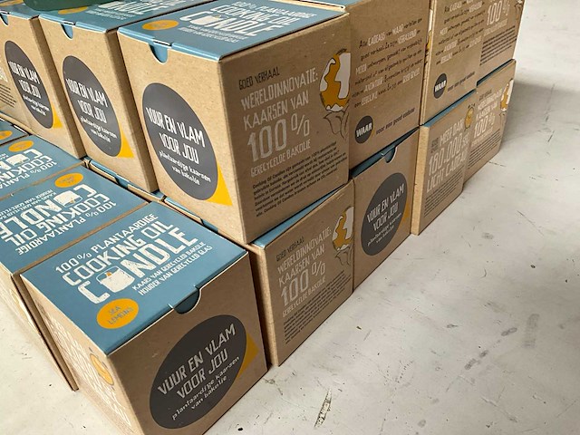 Fair trade 100% plantaardige kaars ‘sea lemons’ van bak olie (46x) - afbeelding 5 van  6