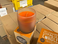 Fair trade 100% plantaardige kaars ‘spicy orange’ van bak olie (306x) - afbeelding 4 van  9