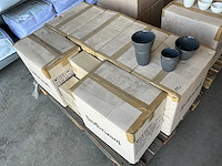 Fair trade 2-delige koffie maker ‘cha’ grijs keramiek (79x) - afbeelding 2 van  6