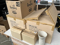 Fair trade 3-delige koffie maker ‘cha’ keramiek creme (30x) - afbeelding 2 van  8