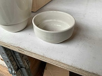 Fair trade 3-delige koffie maker ‘cha’ keramiek creme (30x) - afbeelding 7 van  8