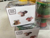 Fair trade 3 in 1 theelichthouder diverse kleuren (30x) - afbeelding 3 van  6