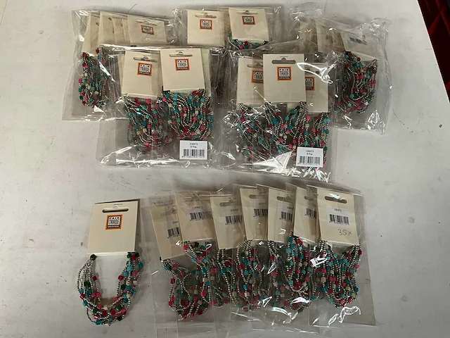 Fair trade armband multicolor (38x) - afbeelding 1 van  4