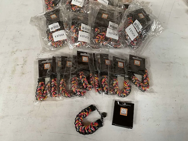 Fair trade armband multicolor (58x) - afbeelding 1 van  5