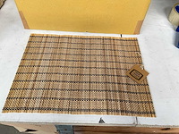 Fair trade bamboe placemat 40 x 30 cm (96x) - afbeelding 1 van  6