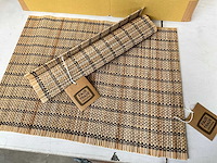 Fair trade bamboe placemat 40 x 30 cm (96x) - afbeelding 6 van  6