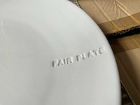 Fair trade keramiek bord ?26 cm wit (44x) - afbeelding 4 van  6