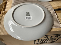 Fair trade keramiek bord ?26 cm wit (44x) - afbeelding 5 van  6