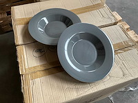 Fair trade keramiek bord grijs piet hein eek ?22,5 cm (48x) - afbeelding 1 van  6