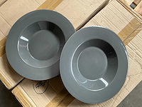 Fair trade keramiek bord grijs piet hein eek ?22,5 cm (48x) - afbeelding 3 van  6