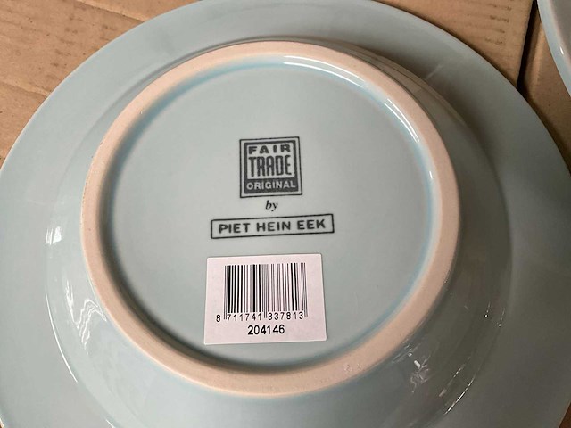 Fair trade keramiek bord piet hein eek ?22,5 cm (72x) - afbeelding 4 van  5