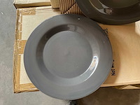 Fair trade keramiek bord piet hein eek grijs ?26cm (128x) - afbeelding 3 van  6