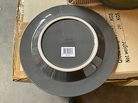 Fair trade keramiek bord piet hein eek grijs ?26cm (128x) - afbeelding 4 van  6