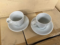 Fair trade keramiek espresso cup set van 2 wit (488x) - afbeelding 2 van  4