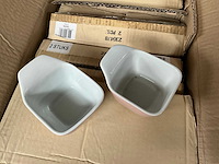 Fair trade keramiek kopje roze +/- 7,5 x 7,5 x 5cm (48x) - afbeelding 3 van  6