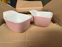 Fair trade keramiek kopje roze +/- 7,5 x 7,5 x 5cm (48x) - afbeelding 4 van  6