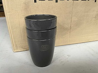 Fair trade keramiek theemaker cha grijs (17x) - afbeelding 1 van  2