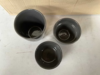 Fair trade keramiek theemaker cha grijs (17x) - afbeelding 2 van  2