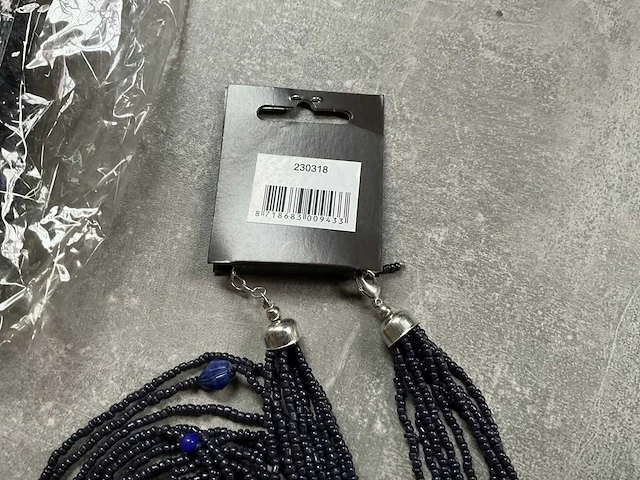 Fair trade ketting blauw (70x) - afbeelding 6 van  6