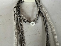 Fair trade ketting met steen (40x) - afbeelding 5 van  10