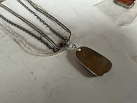 Fair trade ketting met steen (40x) - afbeelding 10 van  10