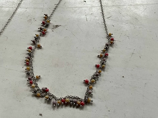 Fair trade ketting multicolor (110x) - afbeelding 3 van  7
