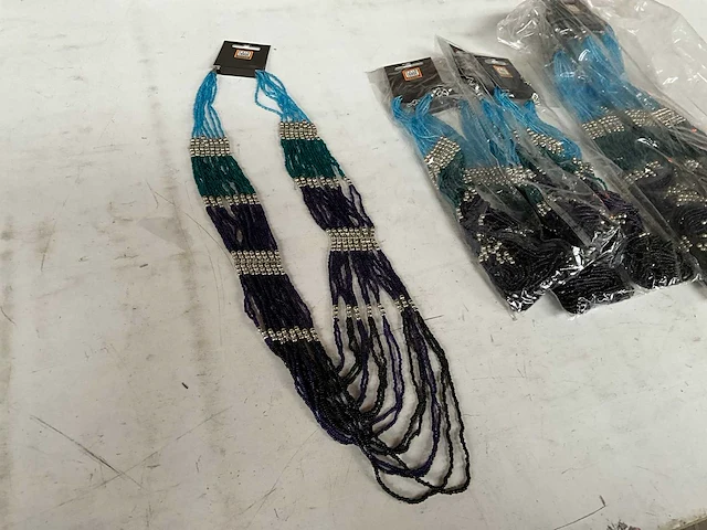 Fair trade ketting multicolor (11x) - afbeelding 2 van  5