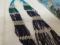 Fair trade ketting multicolor (11x) - afbeelding 3 van  5