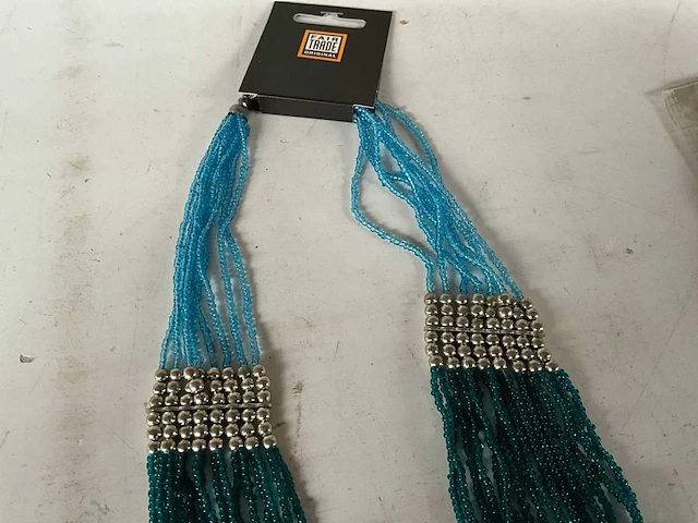 Fair trade ketting multicolor (11x) - afbeelding 4 van  5