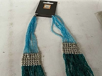 Fair trade ketting multicolor (11x) - afbeelding 4 van  5