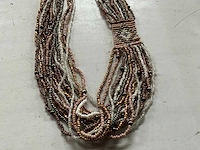 Fair trade ketting multicolor (62x) - afbeelding 3 van  6