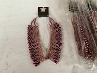 Fair trade ketting paars (62x) - afbeelding 2 van  5