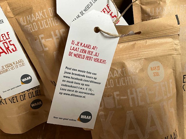 Fair trade kit diy kaars van gebruikt vet of olie (280x) - afbeelding 4 van  7