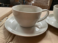 Fair trade kop en schotel set ‘royal’ porselein (94x) - afbeelding 4 van  7