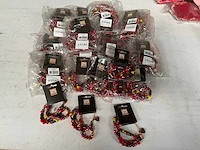 Fair trade kralen armband multicolor (87x)