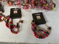 Fair trade kralen armband multicolor (87x) - afbeelding 2 van  5