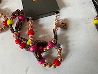 Fair trade kralen armband multicolor (87x) - afbeelding 4 van  5