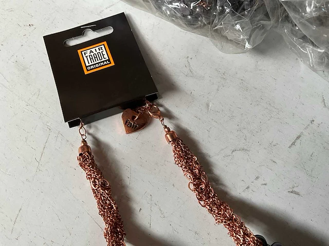Fair trade kralen ketting (27x) - afbeelding 4 van  6