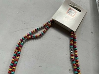 Fair trade kralen ketting multicolor (114x) - afbeelding 5 van  6