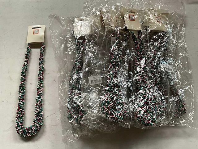 Fair trade kralen ketting multicolor (13x) - afbeelding 1 van  5