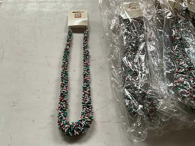 Fair trade kralen ketting multicolor (13x) - afbeelding 2 van  5