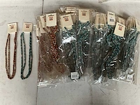 Fair trade kralen ketting multicolor (65x)