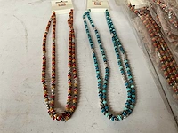 Fair trade kralen ketting multicolor (65x) - afbeelding 3 van  6