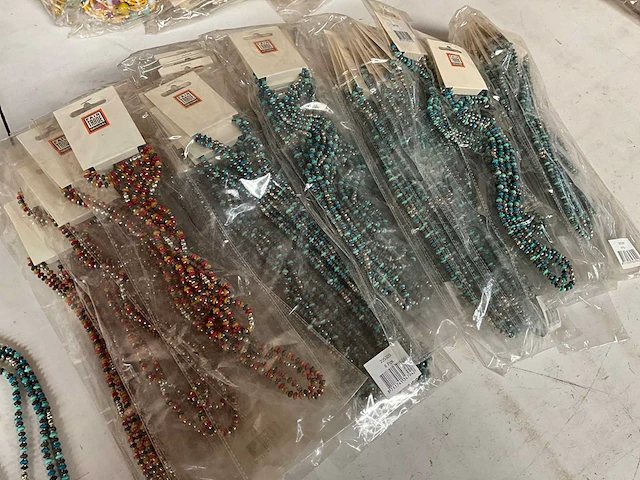 Fair trade kralen ketting multicolor (65x) - afbeelding 6 van  6