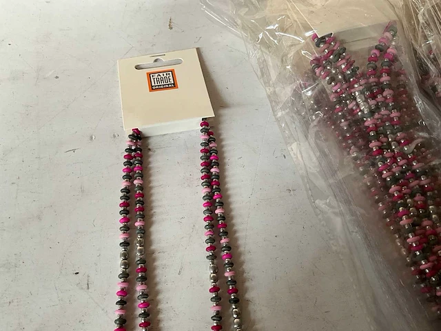 Fair trade kralen ketting multicolor (95x) - afbeelding 4 van  5