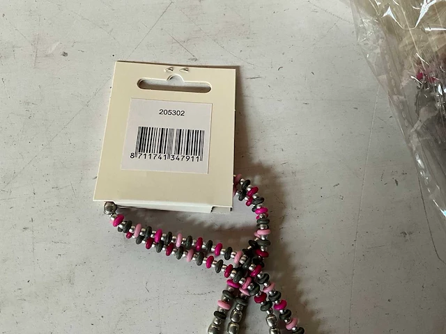 Fair trade kralen ketting multicolor (95x) - afbeelding 5 van  5