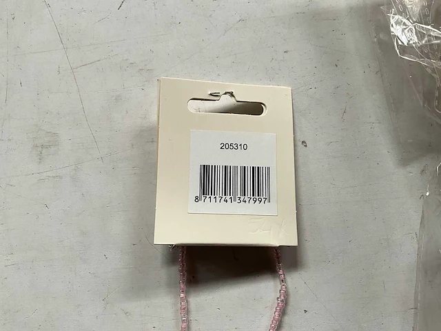 Fair trade kralen ketting roze (54x) - afbeelding 5 van  6