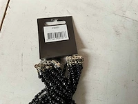 Fair trade kralen ketting zwart (31x) - afbeelding 6 van  7