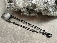 Fair trade kralen ketting zwart (93x) - afbeelding 2 van  5
